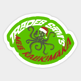 Grog Grotto Mele Kalikimaka Sticker